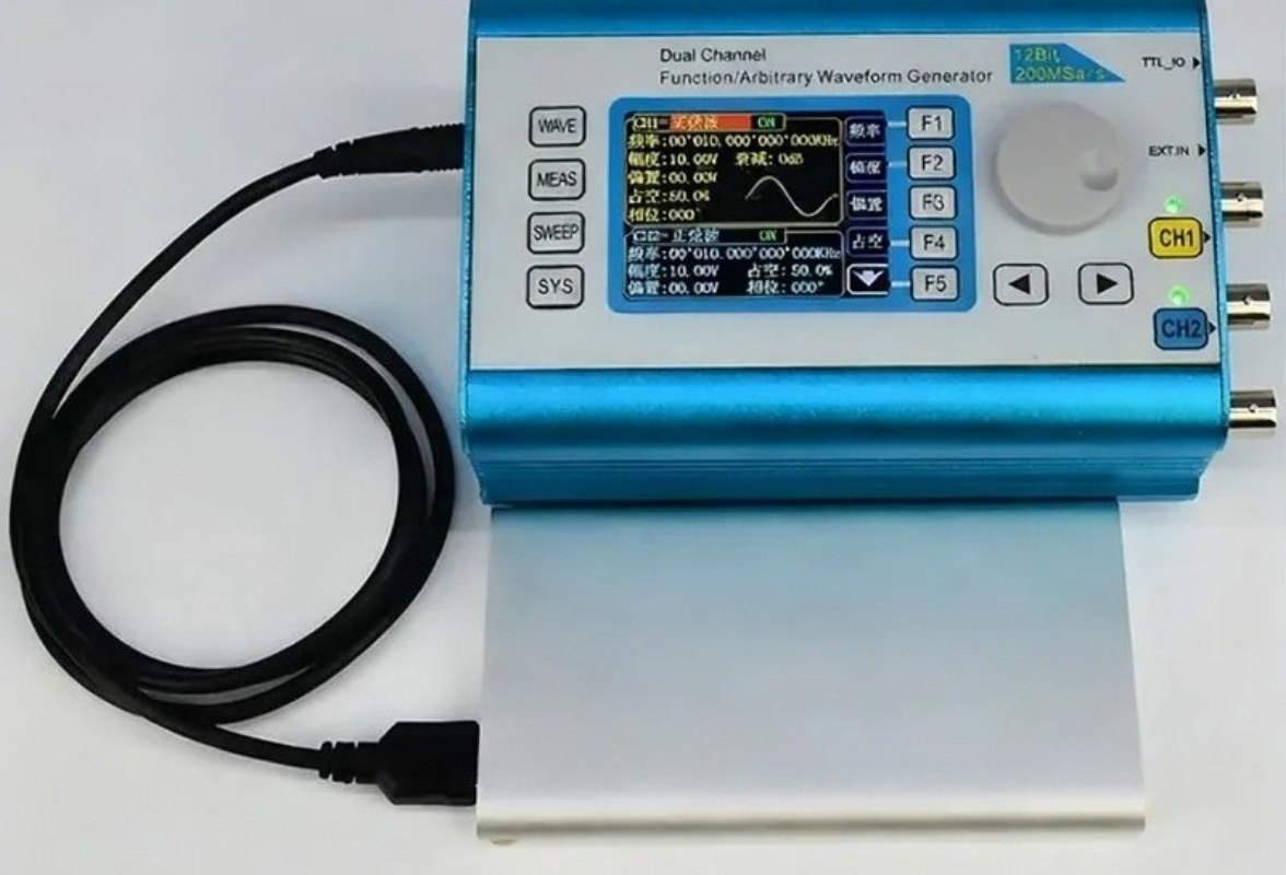 Dual Channel Arbitrary Waveform Function Generator 60Mhz - สำหรับเครื่องกำเนิดสัญญาณฟังก์ชัน DDS แบบสองช่องสัญญาณ 40-60MHz, เครื่องมือทดลองความถี่ไซน์รูปคลื่นอิสระที่ใช้งานร่วมกันได้