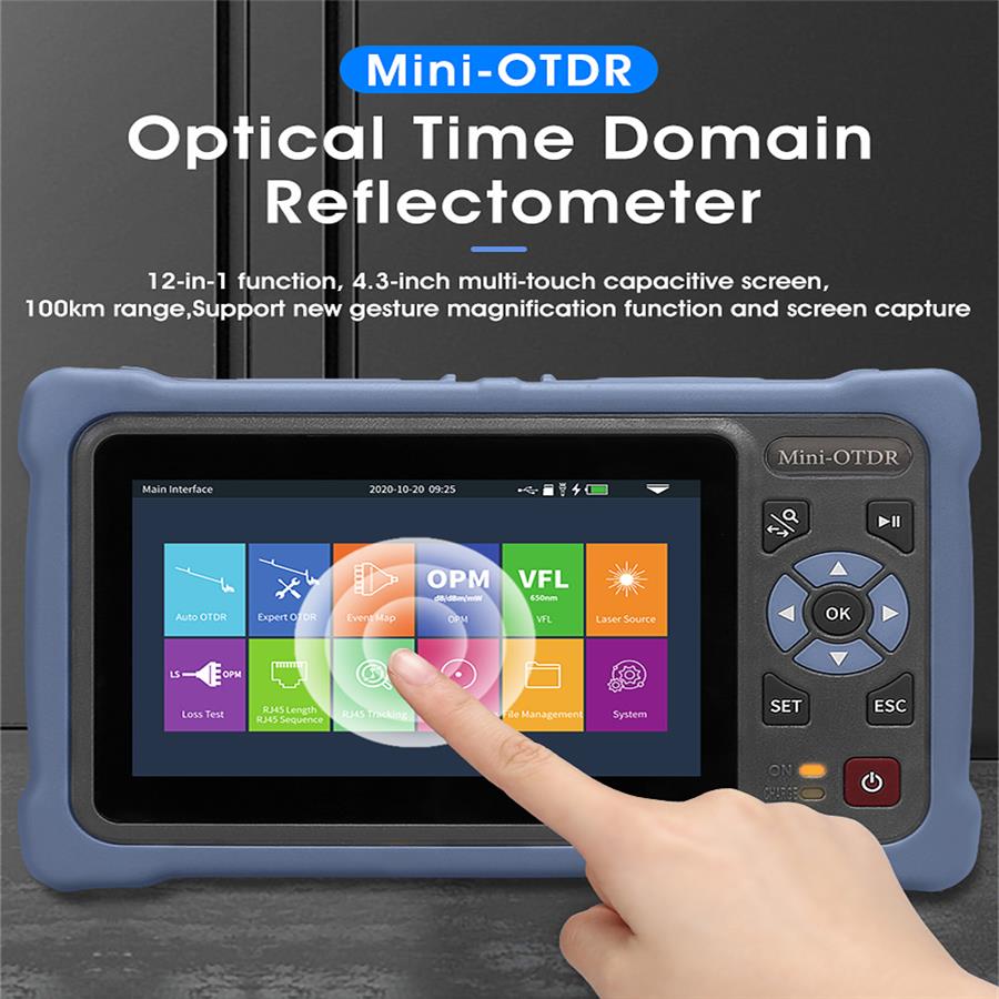 เครื่องวัด OTDR ขนาดเล็ก หน้าจ - Optical Time Domain Reflectometer Otdr 1310 1550Nm บทวิจารณ์และราคา